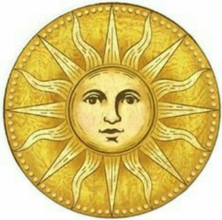 Символическое изображение солнца