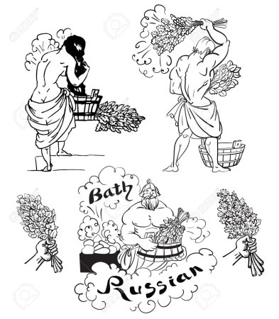 Векторные изображения баня