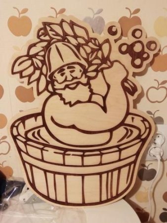 Выжигание по дереву баня
