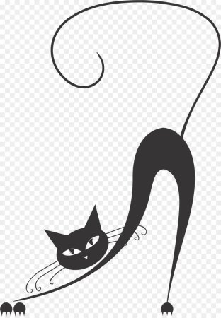 Трафареты котов для декора