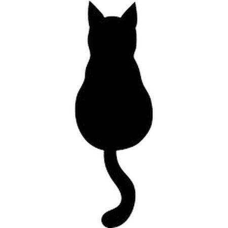 Силуэт кота со спины