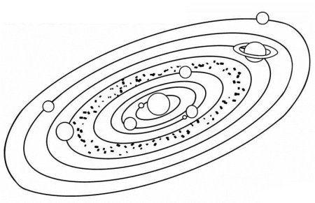 Трафарет рисунок солнечной системы (45 фото)