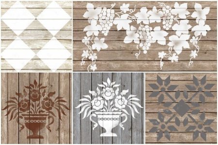 Трафарет на Вагонке