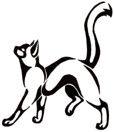 Стилизованная кошка