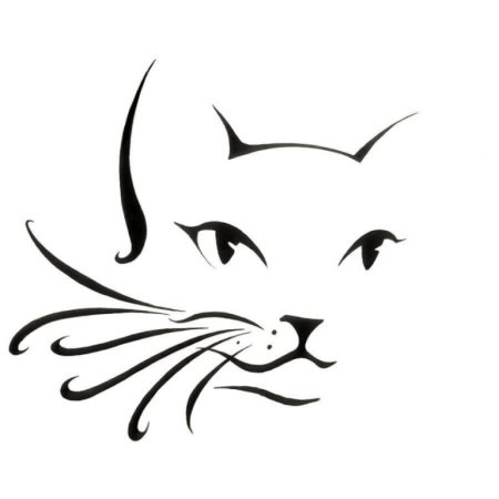 Стилизованная морда кота