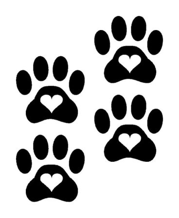 Отпечаток лапы собаки
