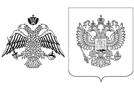 Символы России раскраска