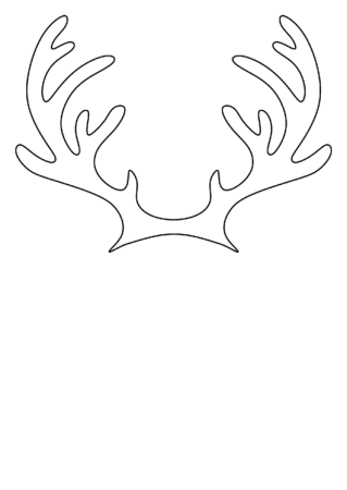 Рога раскраска для детей