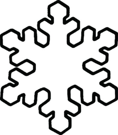 Снежинка раскраска