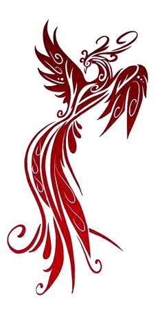 Птица Феникс рисунок