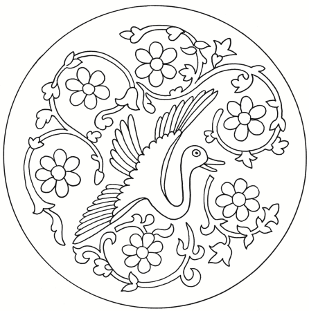 Тарелка Хохлома раскраска