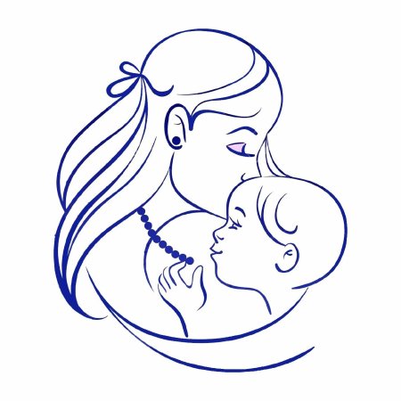 Образ матери и ребенка рисунок