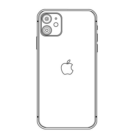 Раскраска iphone 11 Pro Max