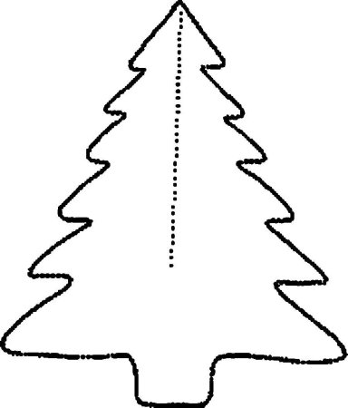 Елка раскраска