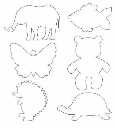 Трафареты для вырезания для детей 5-6 лет