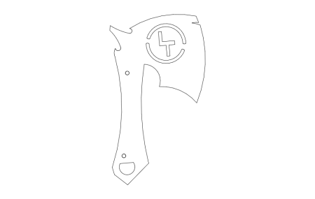 Топор DXF