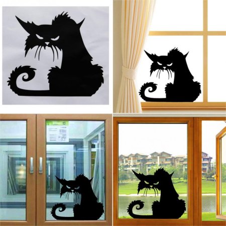 Украшения на окна коты