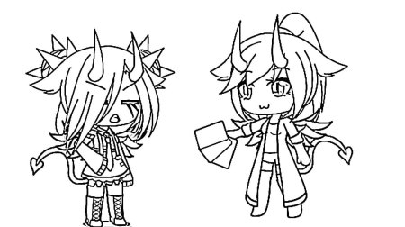 Раскраски аниме Gacha Life