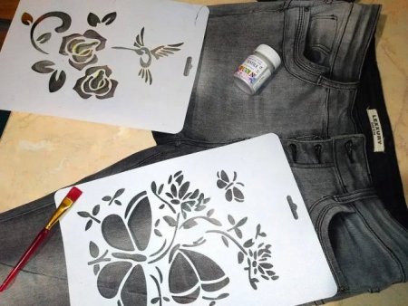 Трафареты для акриловых красок по ткани