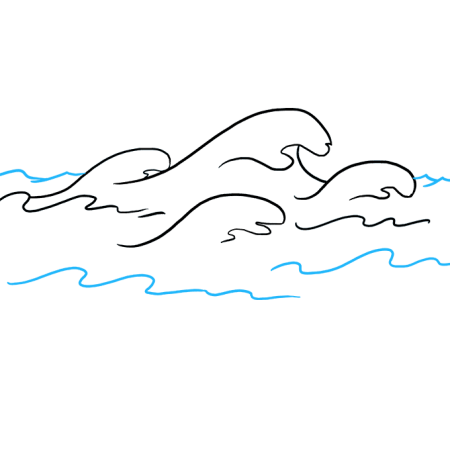 Волны карандашом