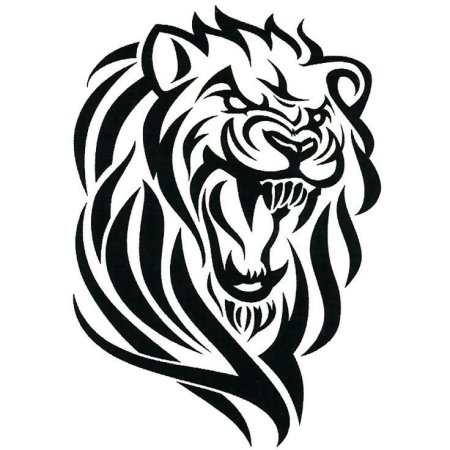 Тату Лев трайбл
