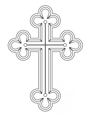 Крестик трафарет