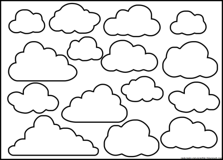 Трафарет облака