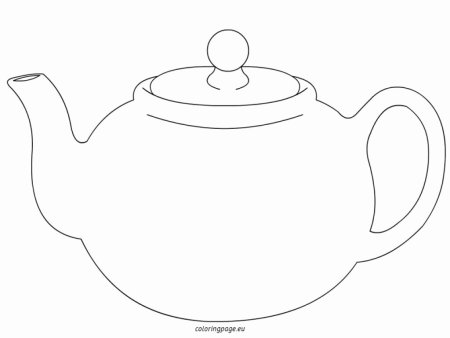 Чайник трафарет для рисования