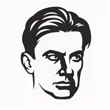 Портрет Маяковского линогравюра