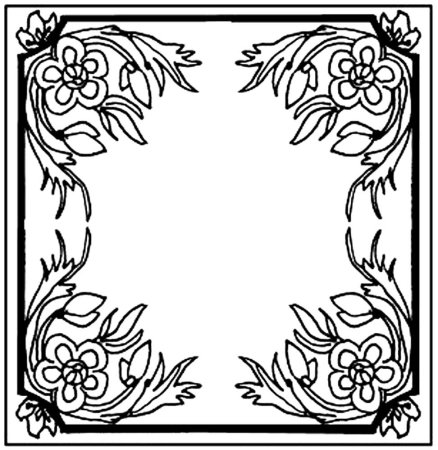 Трафарет для росписи платка