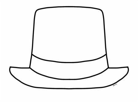 Шляпка раскраска