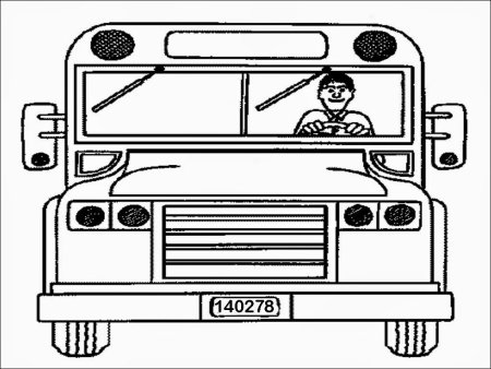 Раскраска водитель автобуса