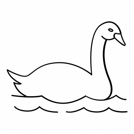 Трафарет гуся для вырезания