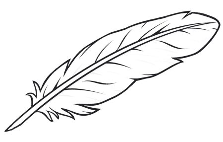 Перо карандашом