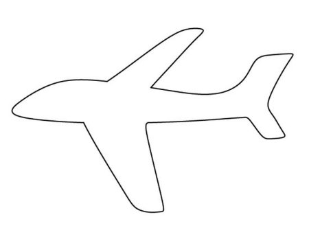 Трафарет рисунок самолета (44 фото)