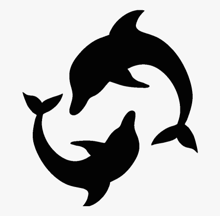 Трафарет рисунок дельфинов (35 фото)