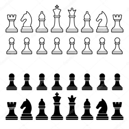 Стилизованные шахматные фигуры