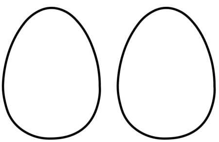 Яйцо трафарет