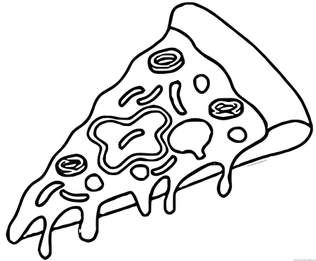 Трафарет пицца рисунок (41 фото)