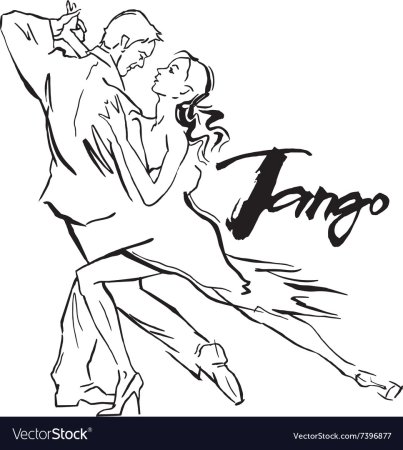 Бальные танцы трафарет