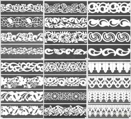Прорезная береста трафареты