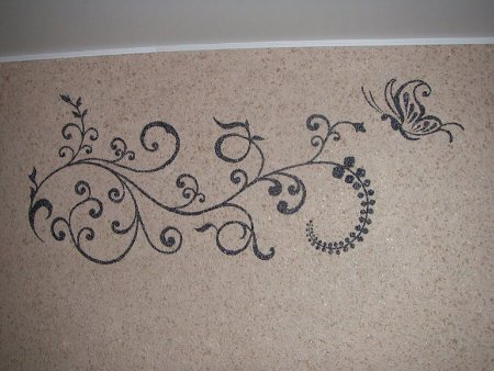 Рисунки из жидких обоев