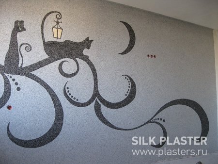 Рисунки из жидких обоев