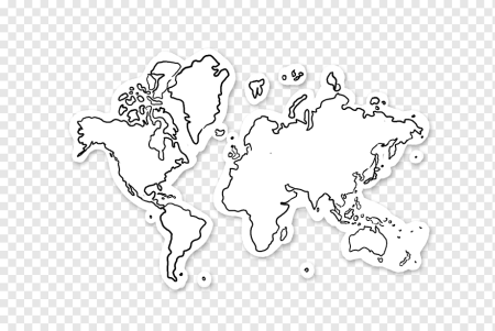 Карта мира очертания