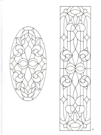 Витраж эскиз легкий