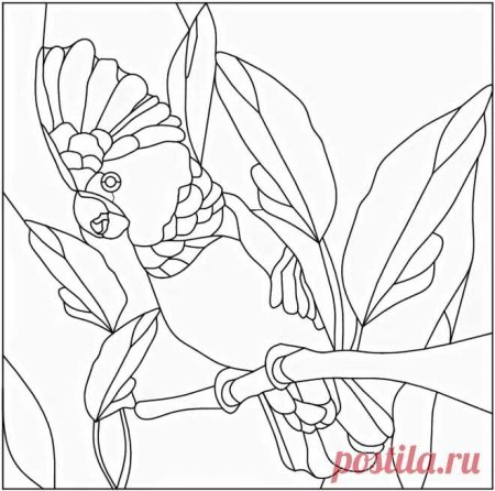 Витраж шаблон