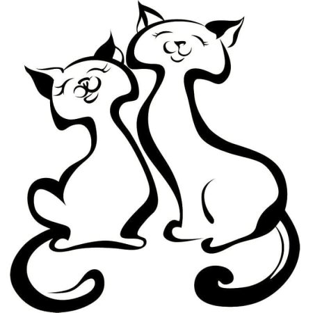 Контур кошки