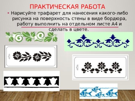Трафареты для нанесения рисунка на поверхность