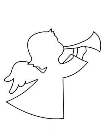 Трафарет ангела