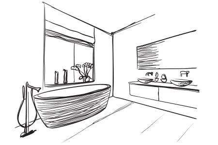 Трафарет ванная комната рисунок (36 фото)